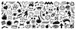 © Olga Che - Rock punk music hand drawn icon. Doodle tattoo with heart, star, fire flame, skull. Vector grunge marker, brush or crayon sticker element. Sketch punk rock music scribble art. Line doodle tattoo bg
