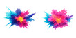 © Jisan - A colorful set of ink splashes creates a vibrant pattern of watercolor splatter and abstract paint drops