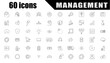 © incactus - 60 Business Management Icon Collection – Project Management, Teamwork, Corporate Planning, Office Tools, HR, Financial Services, Marketing, Operations & Customer Support Vector Icons.  30092025A