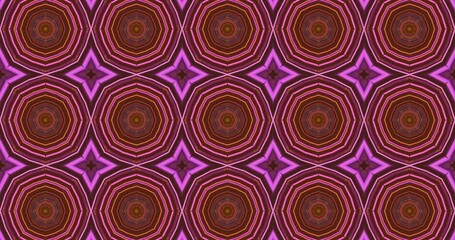 Wall Mural - This screensaver showcases a seamless looping tunnel with vibrant geometric patterns. The colorful design creates a mesmerizing visual experience that captivates viewers.