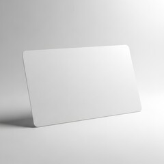 Wall Mural - Blank card mockup on white background