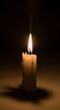 © Buroh - Single Candle in Darkness, Peaceful Light.