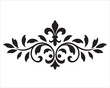 © MDToufik - Elegant black ornamental floral vector design with swirl leaves and vintage decorative pattern isolated on white background for invitation, frame, divider, border, tattoo, or logo design use.