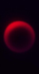 Wall Mural - abstract noisy gradient round shape, grainy glowing blood red ring, looping animated background