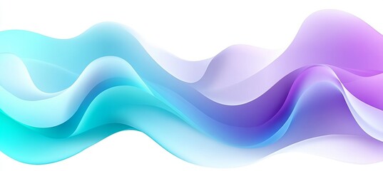Canvas Print - Mesmerizing Gradient Flow Design Captivating Colors and Smooth Waves in Abstract Artistry
