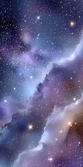 Wall Mural - Stunning Cosmic Nebula Background with Bright Starlight and Dark Sky for Deep Space Exploration Art