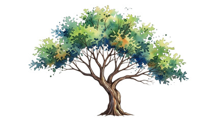 Wall Mural - Top View Green Trees Vector Set – Botanical Elements for Outdoor Plan, Map, and Architecture Drawing
