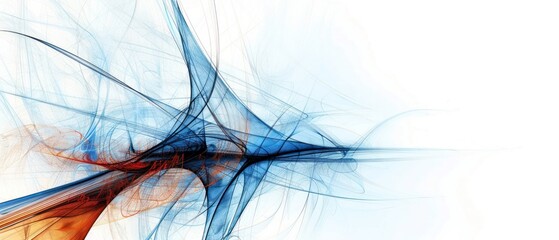 Wall Mural - Thin line flow curve swirl modern abstract background