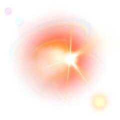 Wall Mural - Special lens flare overlay effect on transparent background, sun rays and sun flare effect, lighting neon effect 