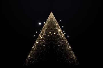 Wall Mural - Triangle christmas lighting outdoors.