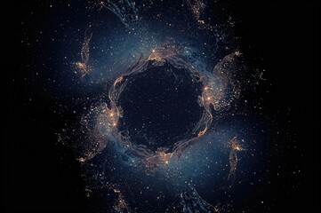 Wall Mural - a stunning fusion of digital artistry and abstract elements showcases a textured night sky sparkling