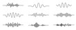 © artemstepanov - Continuous thin line sound wave icon. One line art audio symbol, single outline soundwave
