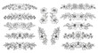 © mahafuza - Collection of elegant floral ornaments and flourishes for decorative design elements vector