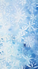 Wall Mural - Snowflake pattern abstract shape blue.