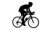 © Khadim - Cyclist riding a road bike silhouette isolated PNG with Transparent Background