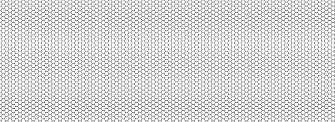 Honeycomb pattern with hexagon mesh. Texture bee comb grid. Flat vector illustration isolated on white background.
