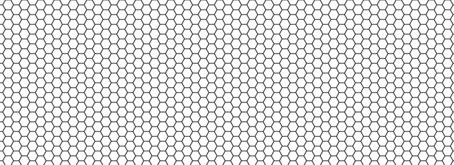 Honeycomb pattern with hexagon mesh. Texture bee comb grid. Flat vector illustration isolated on white background.