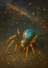 Canvas Print - Cosmic spider in starry space