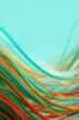 © Rendara Studio - 3D fiber curve glow on soft teal