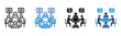 © kliwir art - Group Discussion icon Multi Style Vector Illustration