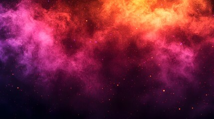 Canvas Print - Dark and Grainy Abstract Gradient Background in Red and Orange Shades