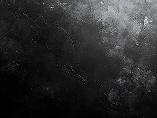 Canvas Print - Dark and Grainy Black-White Gradient Background for Creative Design