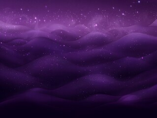Canvas Print - Ethereal Purple Background with Magical Smoke and Starry Texture