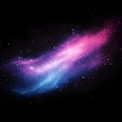 Canvas Print - Glowing Abstract Gradient Background in Purple and Blue Tones