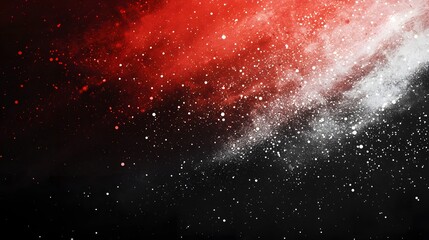 Canvas Print - Abstract Gradient Background with Red, Black, and White Texture