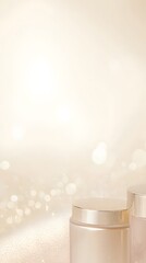 Canvas Print - Light Beige Gradient Background for Product Display and Branding