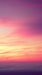 Canvas Print - Soft Pink and Beige Gradient Sky Scene with Subtle Pastel Hues