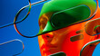 © Marcos Osorio/Stocksy - Liquid crystals envelop an abstract AI head