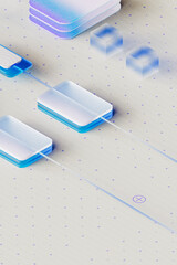 Minimal Tech Interface With Display Components