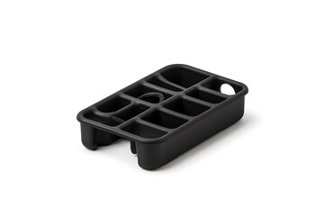 Structural plastic tray shape with holes high resolution picture
