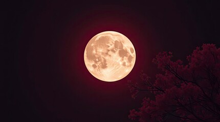 Wall Mural - Surreal infrared tones, graceful, elegant moon, refined features, infrared spectrum, otherworldly appearance