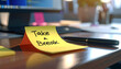 © HumblePride - Time Out: A yellow sticky note on a cluttered desk, bearing the simple yet potent message Take a Break, symbolizes the crucial need for respite amidst the pressures of work.