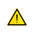 © HASINA - Yellow warning triangle with black exclamation mark symbol