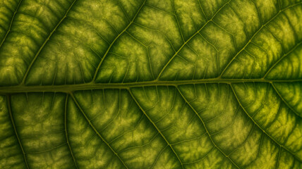 Leaf veins green macro texture nature plant detail closeup pattern foliage organic surface