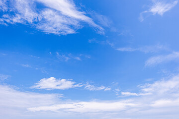 Wall Mural - clear blue sky background,clouds with background, blue sky background with tiny clouds. white fluffy