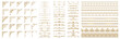 © HarutoTanaka88 - Luxury vintage golden decorative vector collection with elegant corners, dividers, and ornate borders. Perfect for invitations, certificates, wedding designs, packaging, and premium branding projects.