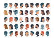 © Darwin - A collection of diverse human profile illustrations with varied hairstyles and features.