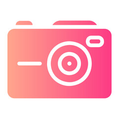 Wall Mural - camera gradient icon