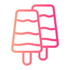 Wall Mural - popsicle gradient icon