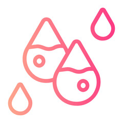 Wall Mural - water gradient icon