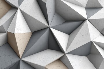 Canvas Print - Abstract Geometric Arrangement with Intricate Triangular Shapes in Dynamic Angular Composition