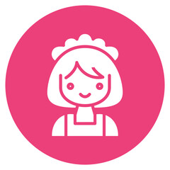 Wall Mural - Maid icon vector image. Can be used for House Cleaning.