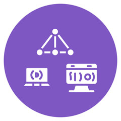 Algorithm icon vector image. Can be used for Computer Programming.