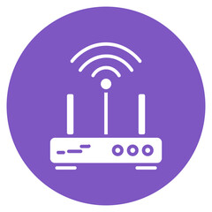 Wall Mural - Wifi Router icon vector image. Can be used for Electric Circuits.