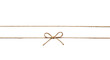 © Graphic Store - Rustic twine bow tied on a string isolated on transparent background