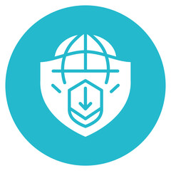Wall Mural - Risk Response icon vector image. Can be used for Risk Management.